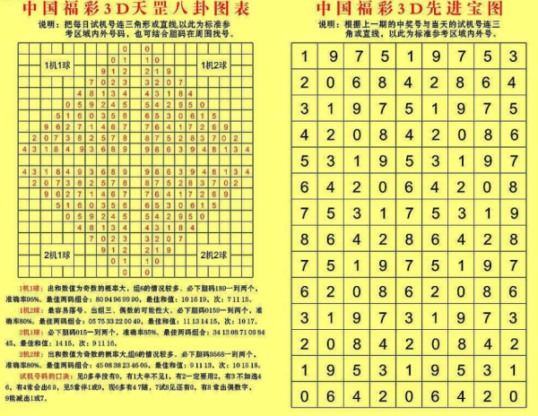 彩票3D和值对照表及其应用解析