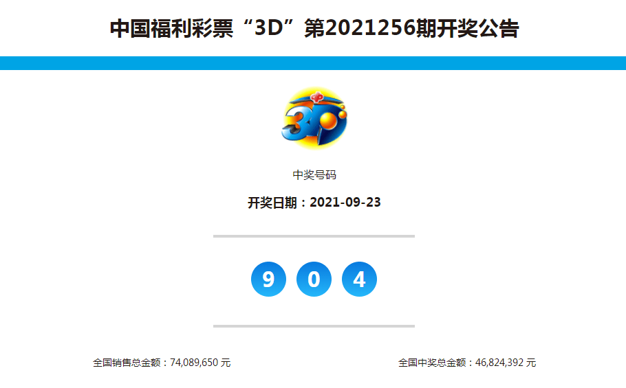 中国福利彩票3D正版